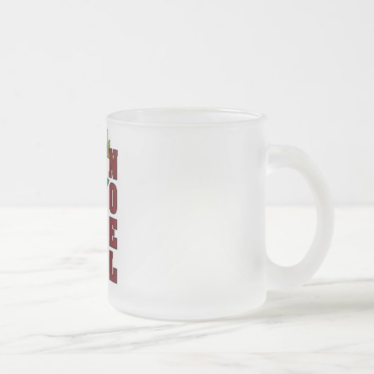 Kikker Noel Vakantie Tshirts en geschenken Matglas Koffiemok (Rechts)