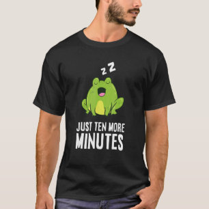 Kikker nog maar tien minuten lang, schuine konkikk t-shirt