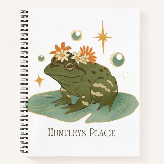 Kikker Notitieboek Huntleys Plaats  (Voorkant)