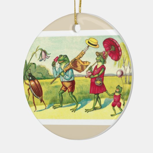 kikker nr. 2 keramisch ornament (Links)