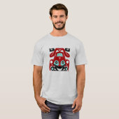 Kikker - NW Coast Native American Style T-Shirt (Voorkant volledig)