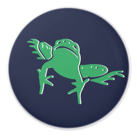 Kikker of kikker keramische knop (Voorkant)