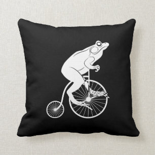 Kikker of stoofpot op  Bike Silhouette Kussen