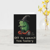 Kikker om dwaasheid te begaan  kaart (Gele Bloem)