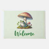 Kikker onder een paddestoel Cute Nature Welkom Deurmat (Voorkant)