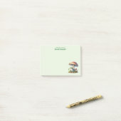Kikker onder een paddestoel Schattige natuur Post-it® Notes (Op bureau)