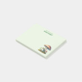 Kikker onder een paddestoel Schattige natuur Post-it® Notes (Schuin)