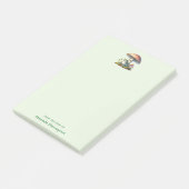 Kikker onder een paddestoel Schattige natuur Post-it® Notes (Schuin)