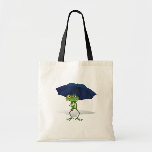 Kikker onder een paraplu tote bag (Voorkant)
