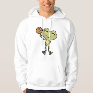 Kikker op Basketball Sports Hoodie