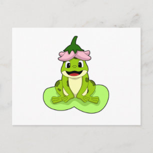 Kikker op Blad Briefkaart