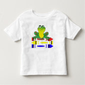 Kikker op Crayons Kinder Shirts (Voorkant)