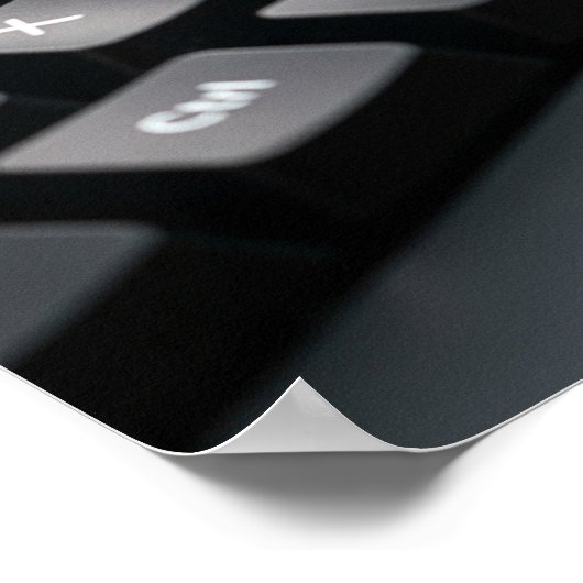 Kikker op een computer Keypad Poster (Hoek)