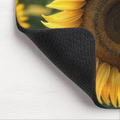 Kikker op een gele zonnebloem muismat (Hoek)