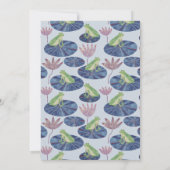 Kikker op een Lily Pad Dank je kaart (Achterkant)