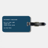 Kikker op een Lily Pond gepersonaliseerd Bagagelabel (Achterkant horizontaal)