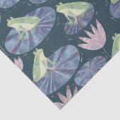 Kikker op een Lily Pond Tissuepapier (Detail)