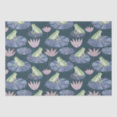Kikker op een Lily Pond Tissuepapier (Voorkant)