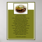 Kikker op een log poster (Voorkant)