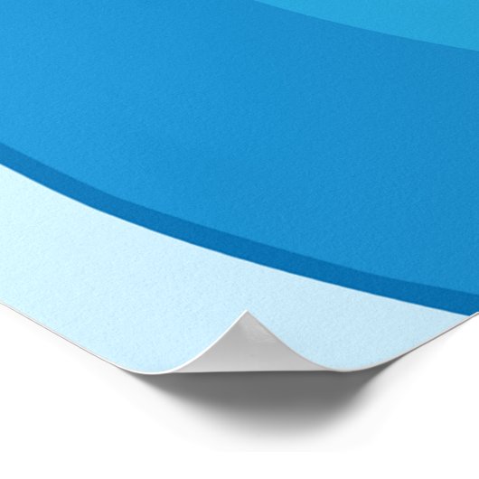 Kikker op een Poster met golven (Hoek)