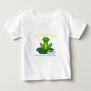 Kikker op een Waterlelie Witte Peuter T-Shirt