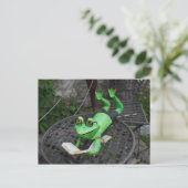 Kikker op Feestdagen Briefkaart (Staand voorkant)