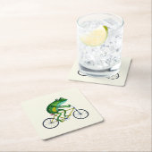 Kikker op fiets kartonnen onderzetters (Insitu)