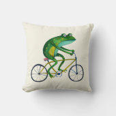 Kikker op fiets kussen (Voorkant)