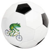 Kikker op fiets voetbal (Drie kwart)