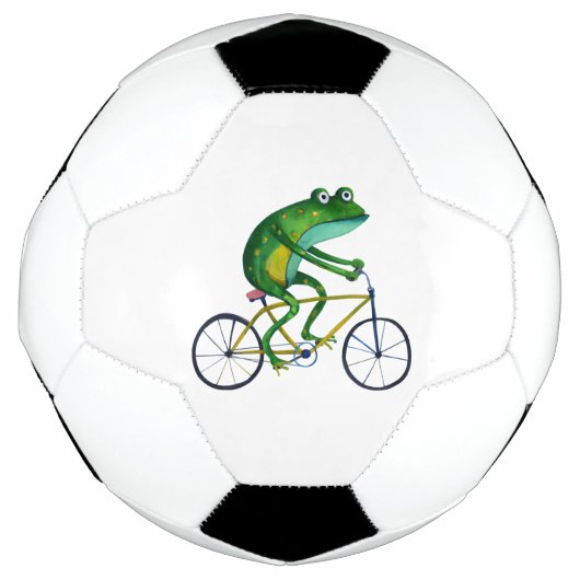 Kikker op fiets voetbal (Voorkant)