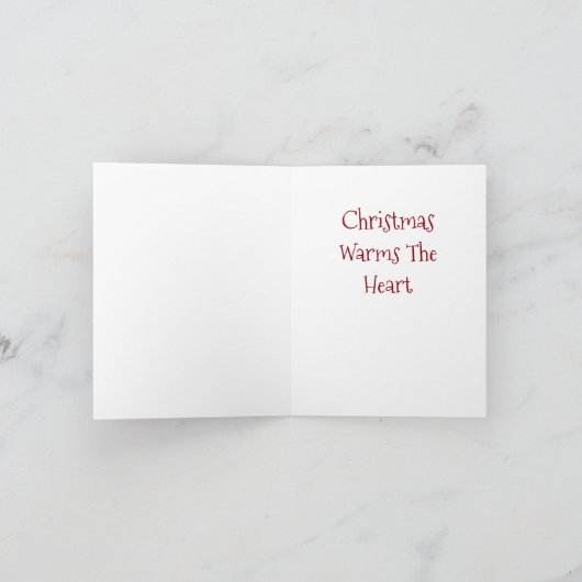 KIKKER OP het Vers van het WENSKAART van KERSTMIS Feestdagen Kaart (Binnen)