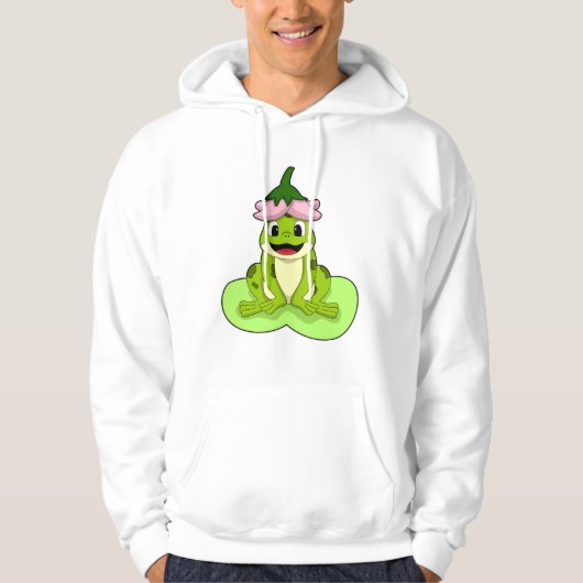 Kikker op Leaf Hoodie (Voorkant)