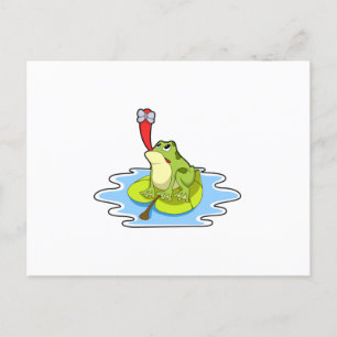 Kikker op Leaf met Insect Briefkaart