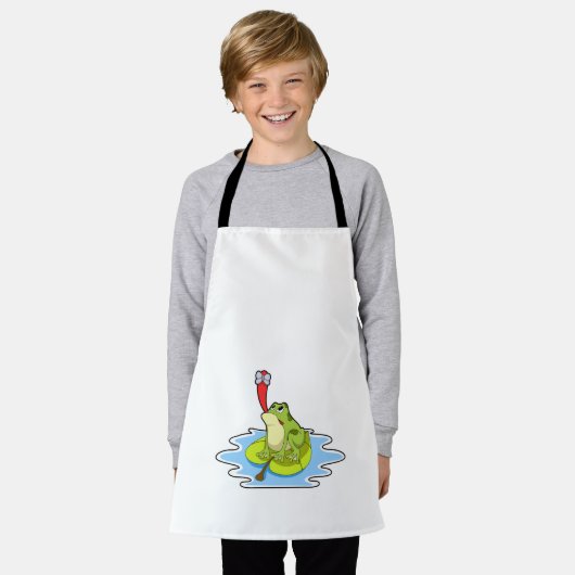 Kikker op Leaf met Insect Schort (Gedragen)