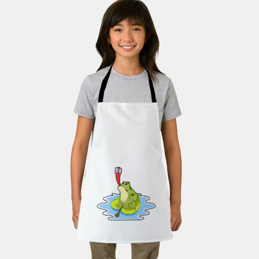 Kikker op Leaf met Insect Schort (Insitu)