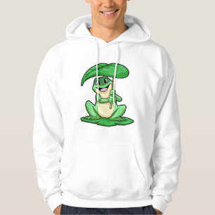Kikker op Leaf met Umbrella Hoodie