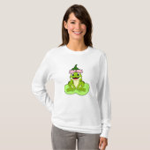 Kikker op Leaf T-shirt (Voorkant volledig)