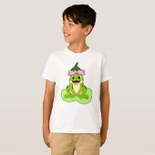 Kikker op Leaf T-shirt (Voorkant volledig)