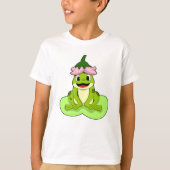 Kikker op Leaf T-shirt (Voorkant)