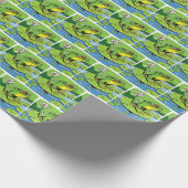 Kikker op Lily Pad Cadeaupapier (Hoek)