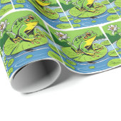Kikker op Lily Pad Cadeaupapier (Rol Hoek)