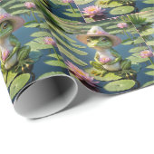 Kikker op Lily Pad Cadeaupapier (Rol Hoek)