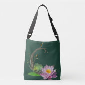 Kikker op Lily Pad Crossbody Tas (Voorkant)