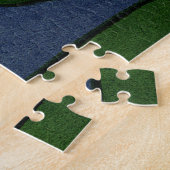 Kikker op Lily Pad in vijver Legpuzzel (Zijkant)