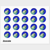 Kikker op Lily Pad Stickers (Vel)