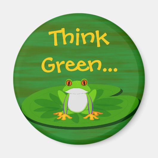 Kikker op Lilypad Magneet (Voorkant)