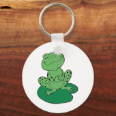 Kikker op Lilypad Sleutelhanger (Voorkant)