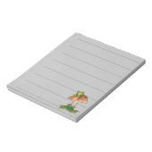 Kikker op paddenstoel te doen lijst notitieblok (Linkerzijde)