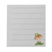 Kikker op paddenstoel te doen lijst notitieblok (Voorkant)