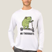 Kikker op scooter Grappig Meme T-shirt  (Voorkant volledig)